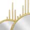 CosmoLiving by Cosmopolitan 39" Gold Metal Contemporary Wall Mirror Décor